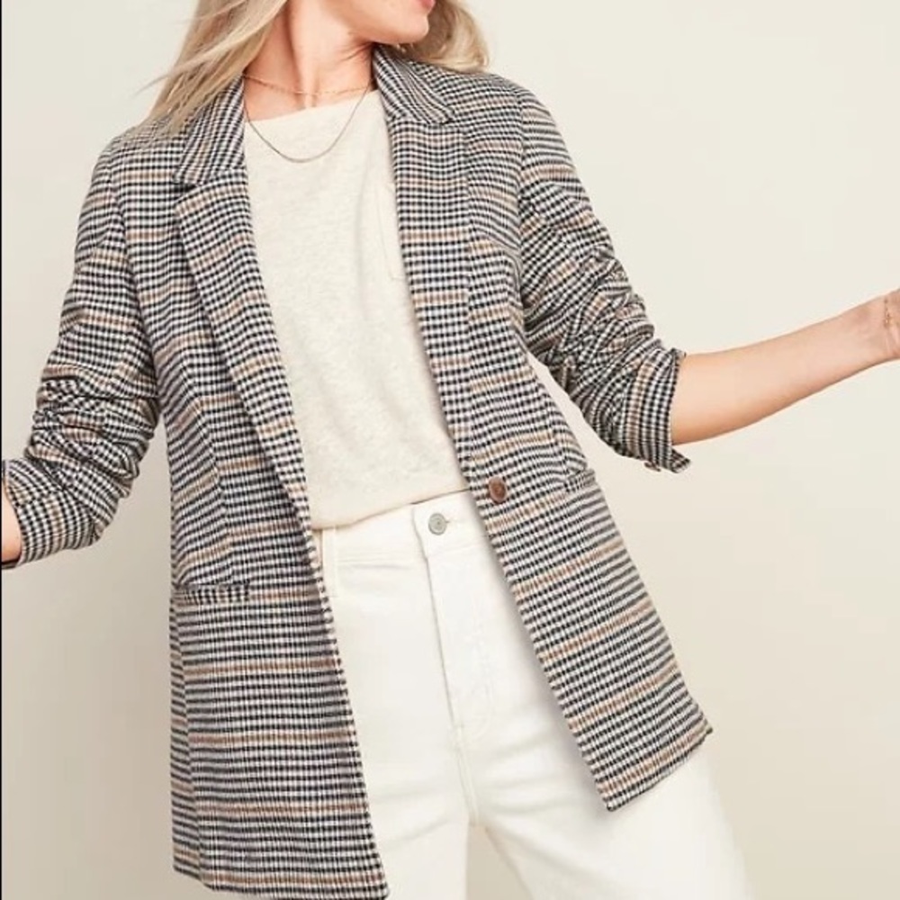 Plaid old navy blazer